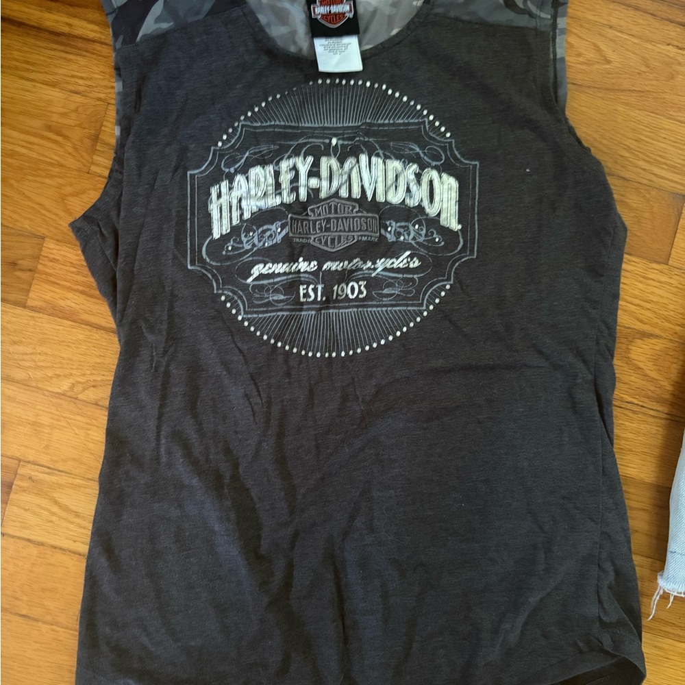 Harley-Davidson Gray Tank Top Classic Style